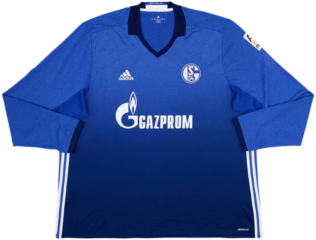 2016-18 Schalke Home L/S Shirt - 10/10 - (3XL)