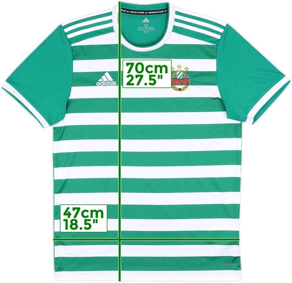 2019-20 Rapid Vienna Home Shirt - 9/10 - (M)