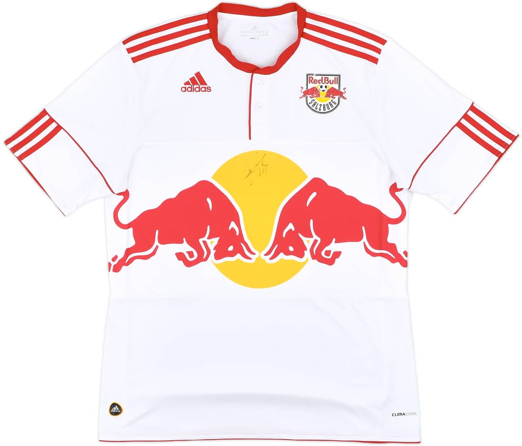 2010-12 Red Bull Salzburg Signed Home Shirt - 7/10 - (L)