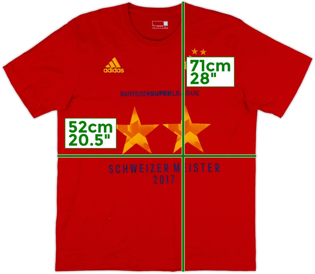 2016-17 FC Basel adidas 'Swiss Champions' Cotton Tee - 10/10 - (L)
