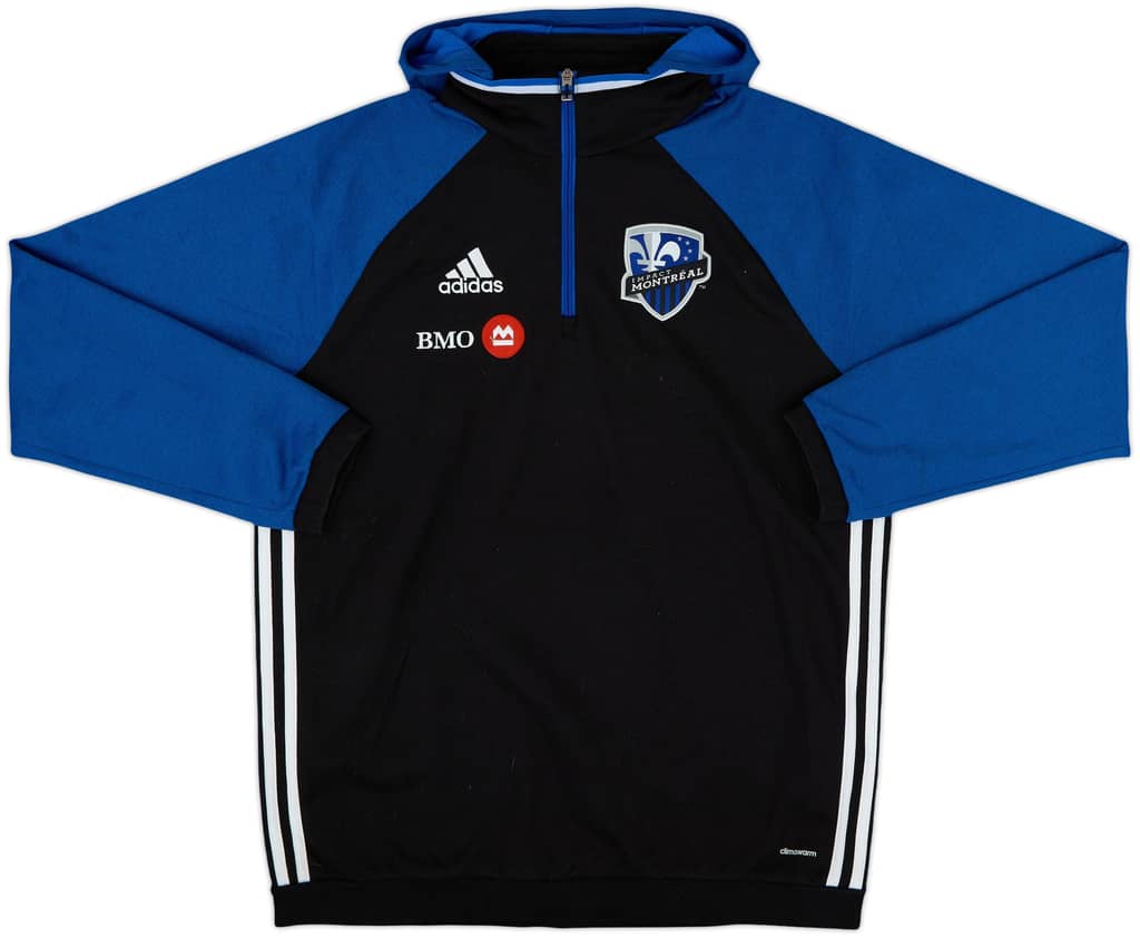 2015-16 Montreal Impact adidas 1/4 Zip Hooded Top - 8/10 - (L)