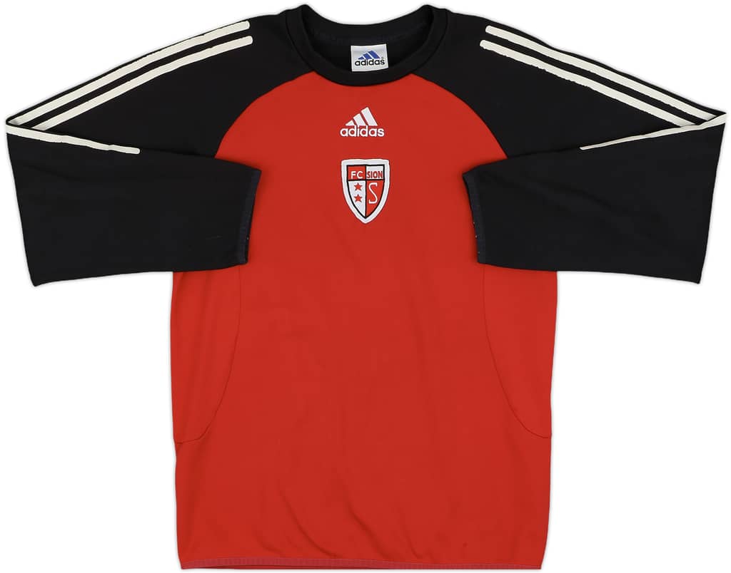 2002-03 FC Sion adidas Sweat Top - 6/10 - (L.Boys)
