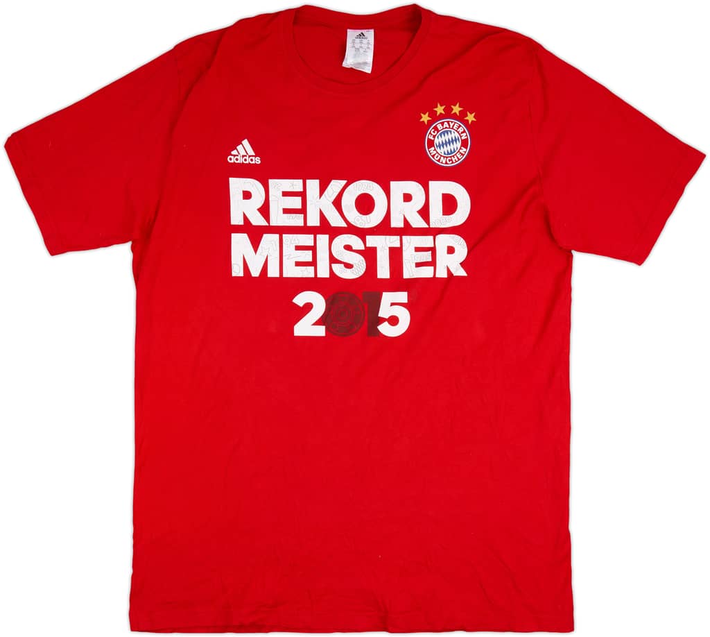 2014-15 Bayern Munich adidas Rekord Meister 2015 Graphic Tee - 8/10 - (3XL)