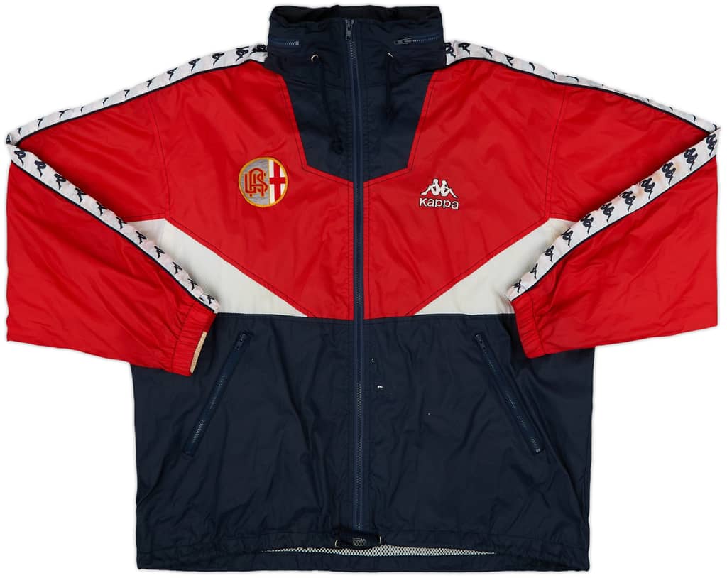 1991-92 Alessandria Kappa Hooded Rain Jacket - 8/10 - (L)