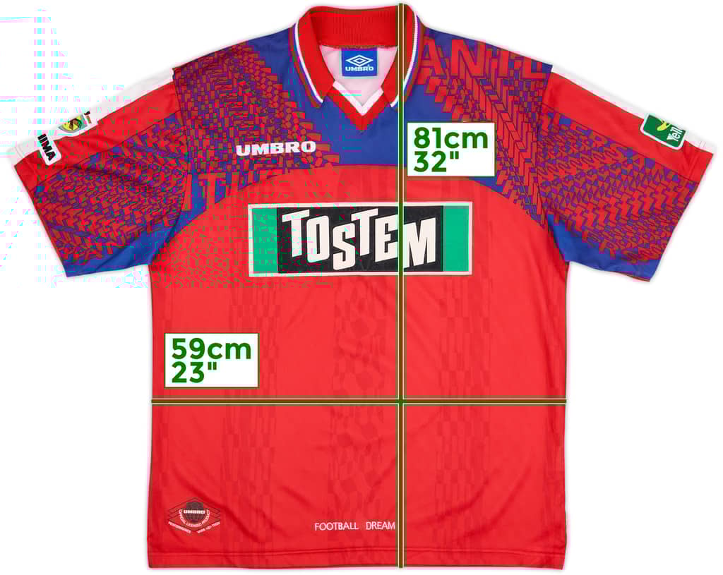 1997 Kashima Antlers Home Shirt - 9/10 - (L)