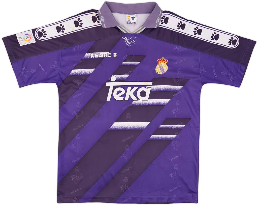 1994-96 Real Madrid Away Shirt - 7/10 - (XL)