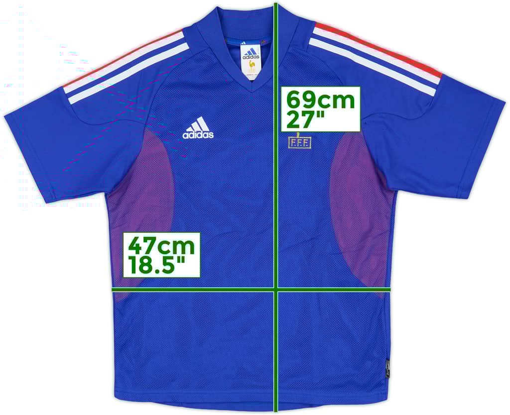 2002-04 France Home Shirt - 9/10 - (XL.Boys)