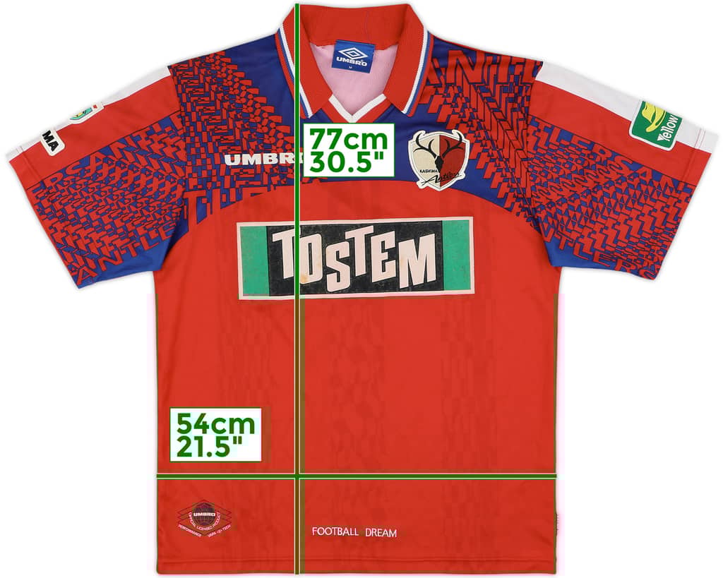 1997 Kashima Antlers Home Shirt - 7/10 - (M)