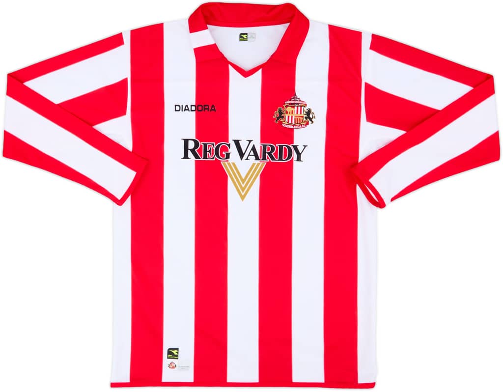 2004-05 Sunderland Home L/S Shirt - 8/10 - (XL.Boys)