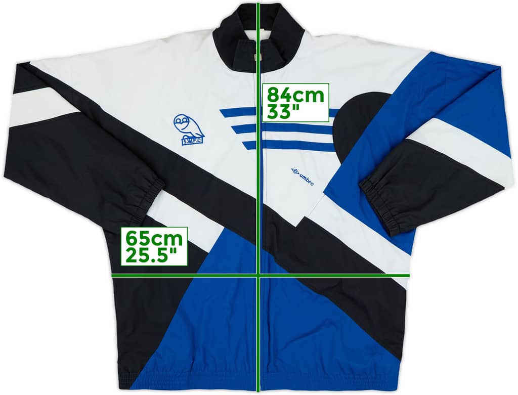 1991-92 Sheffield Wednesday Umbro Track Jacket - 8/10 - (XL)