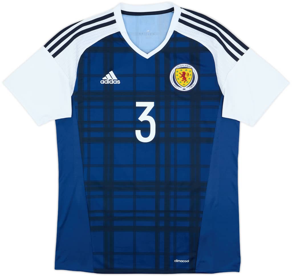 2016-17 Scotland Home Shirt Robertson #3 - 8/10 - (S)