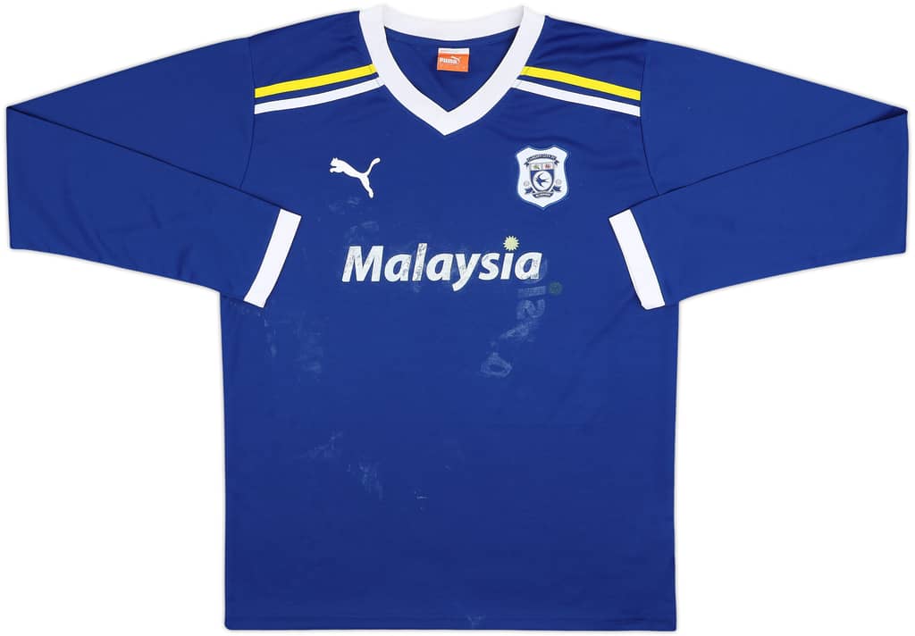 2011-12 Cardiff Home L/S Shirt - 4/10 - (L)