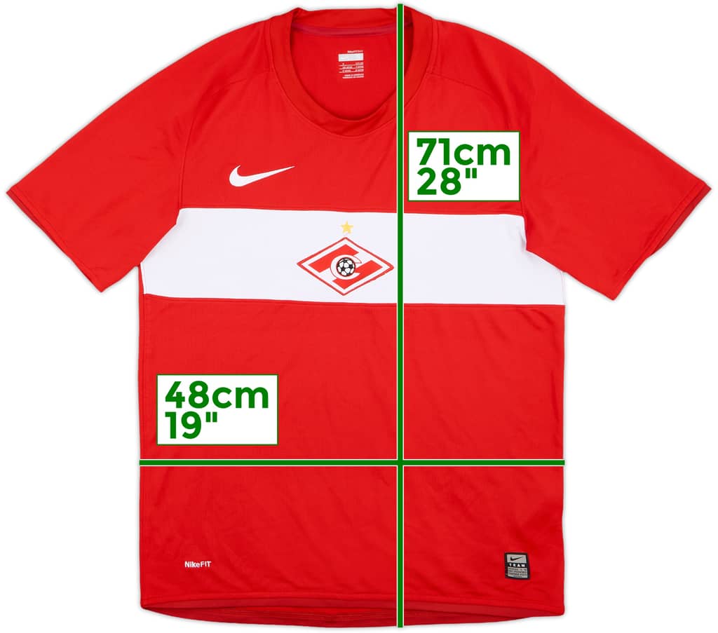 2009 Spartak Moscow Home Shirt - 8/10 - (S)