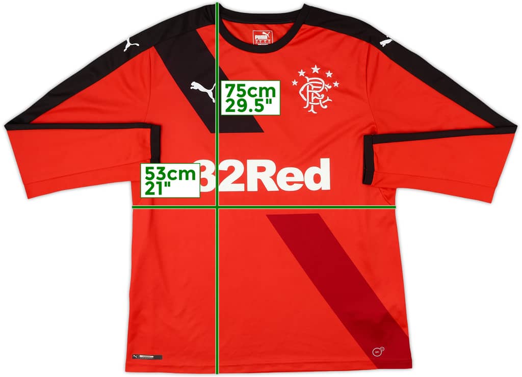 2015-16 Rangers Away L/S Shirt - 8/10 - (L)