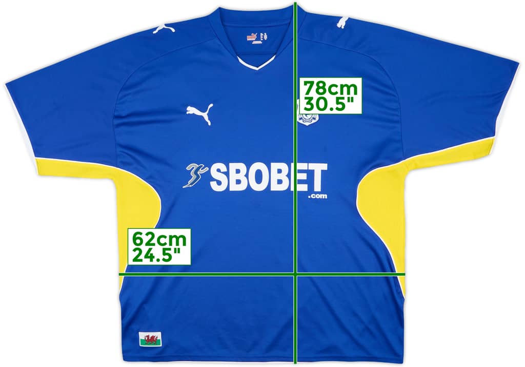 2009-10 Cardiff Home Shirt - 8/10 - (XL)