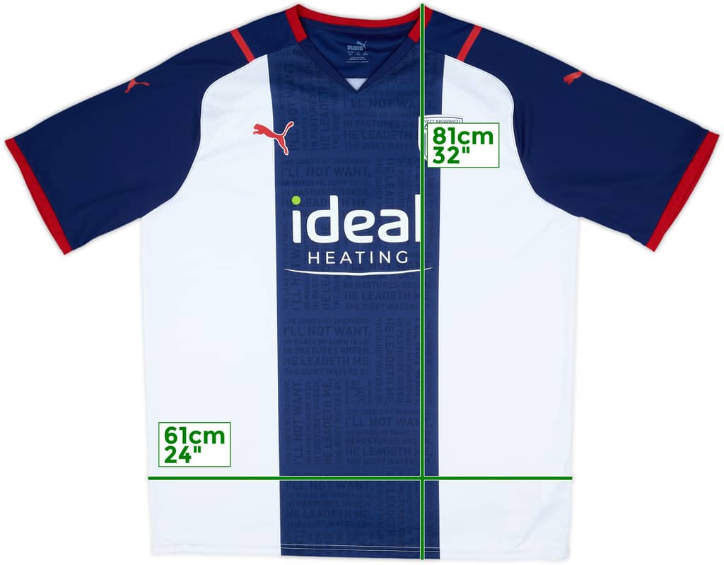 2021-22 West Brom Home Shirt - 8/10 - (XXL)
