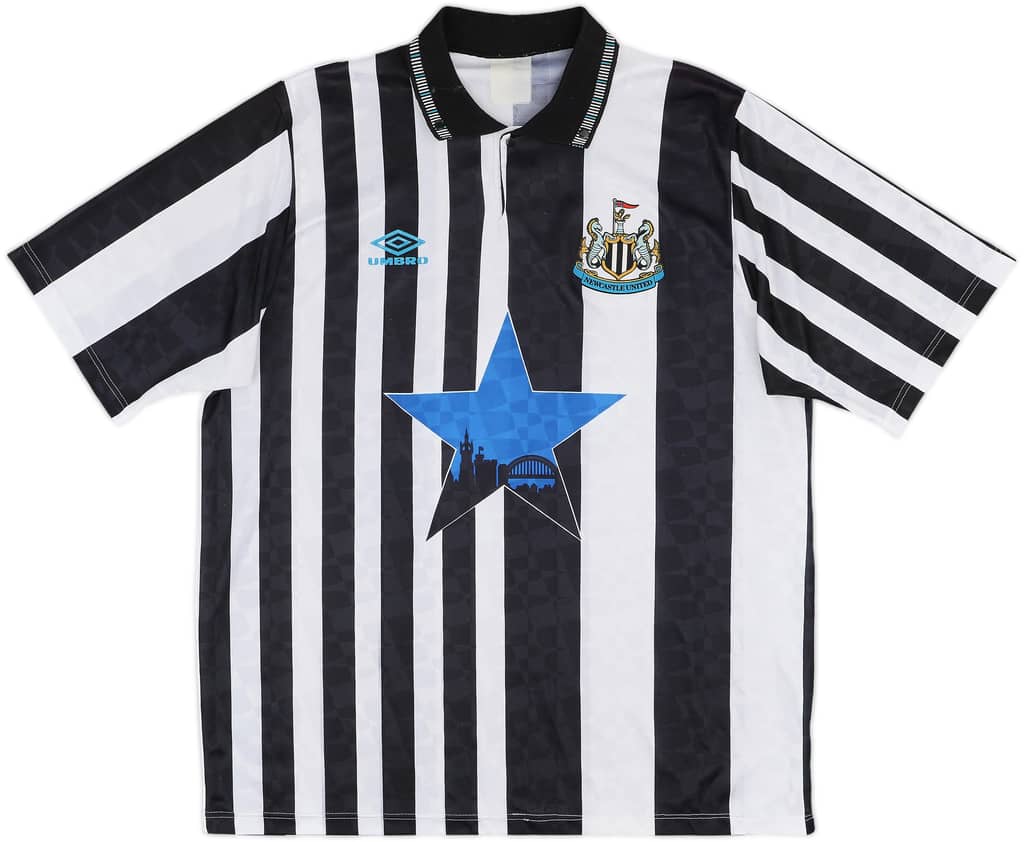 1991-93 Newcastle Home Shirt - 9/10 - (XL)