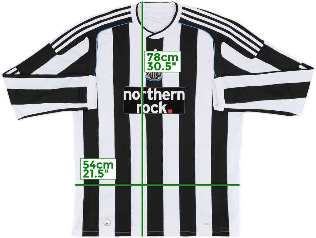 2009-10 Newcastle Home L/S Shirt - 8/10 - (XL)
