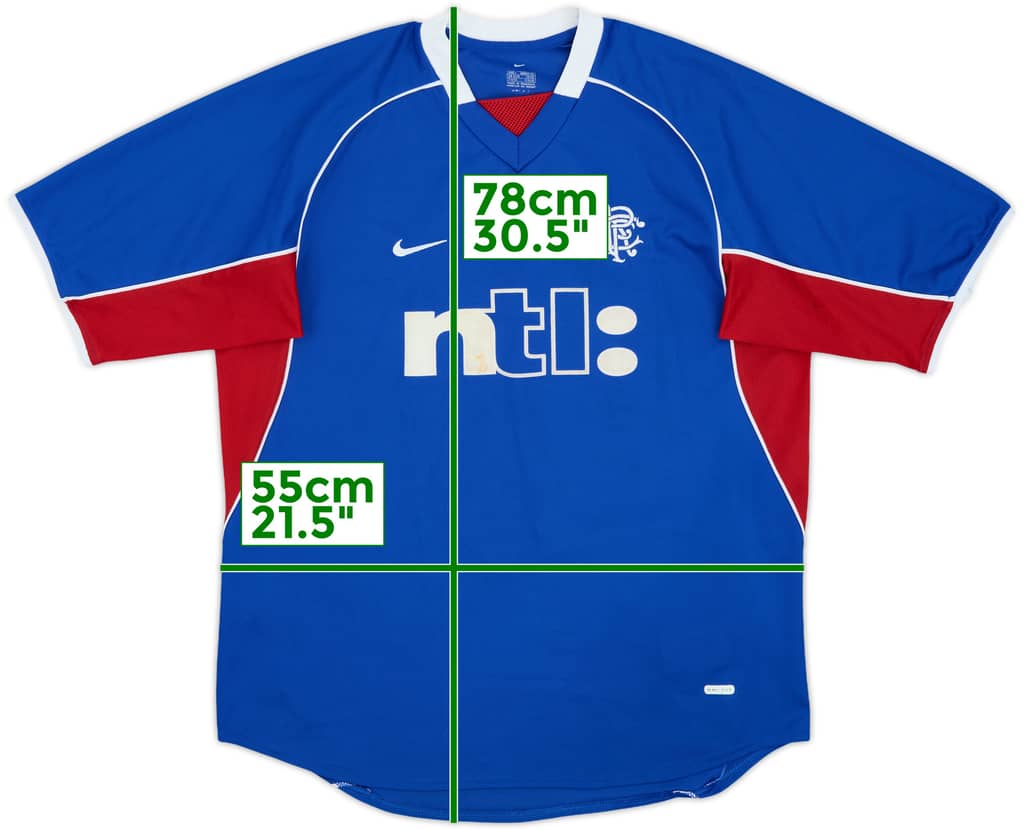 2001-02 Rangers Home Shirt - 7/10 - (L)