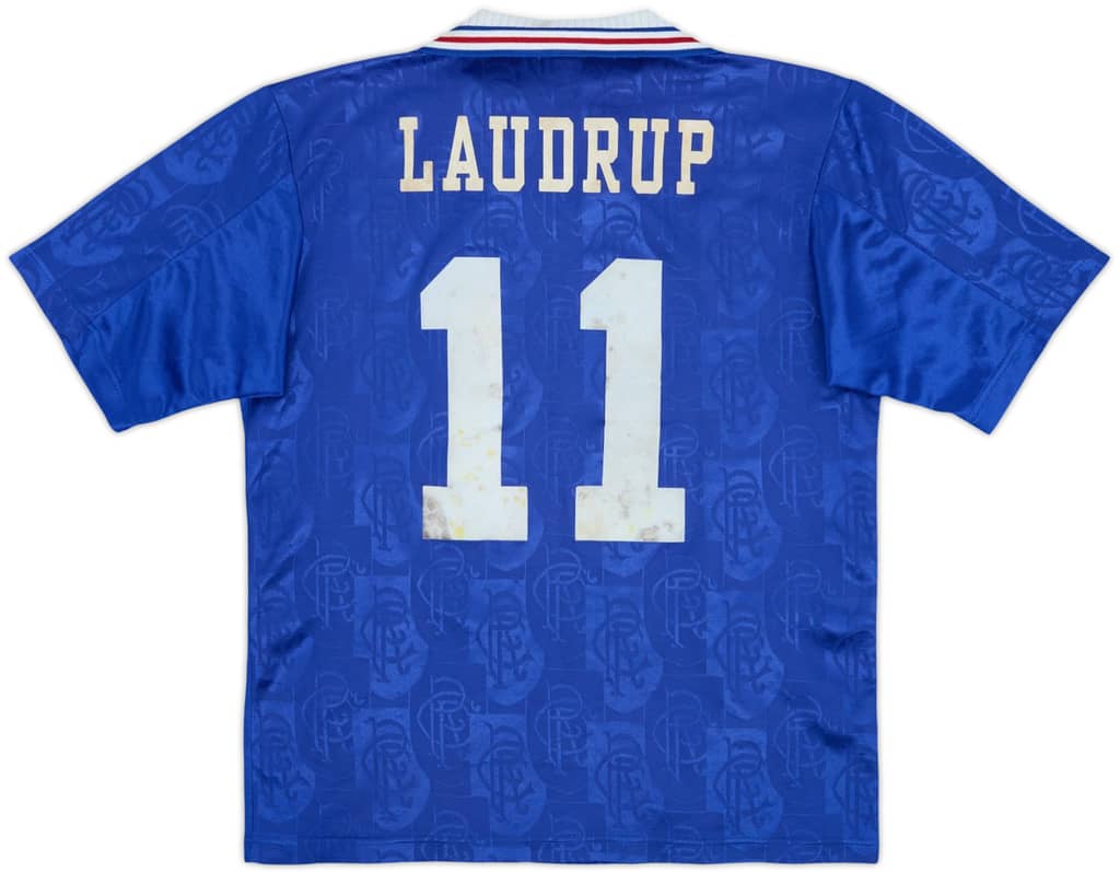 1996-97 Rangers Home Shirt Laudrup #11 - 6/10 - (Y)