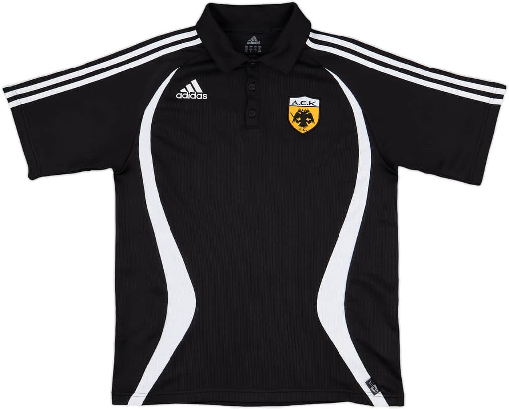 2006-07 AEK Athens adidas Polo Shirt - 8/10 - (M/L)