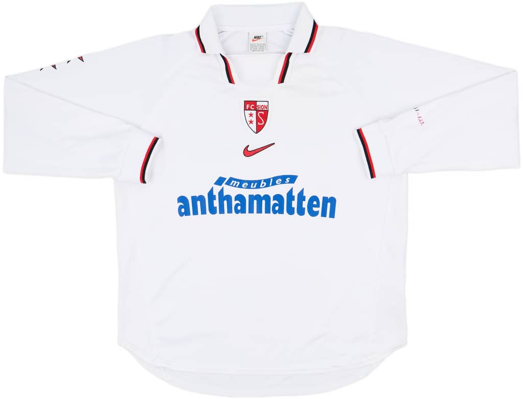 1998-00 FC Sion Player Issue Home L/S Shirt - 7/10 - (XL)