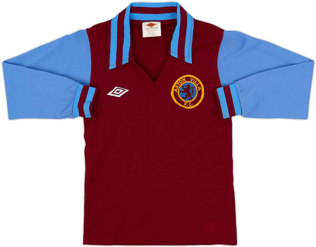 1976-81 Aston Villa Home L/S Shirt - 7/10 - (S.Boys)
