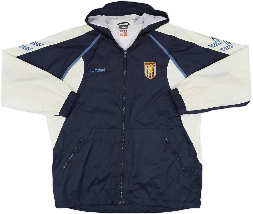 2004-05 Aston Villa Hummel Hooded Rain Jacket - 8/10 - (L/XL)