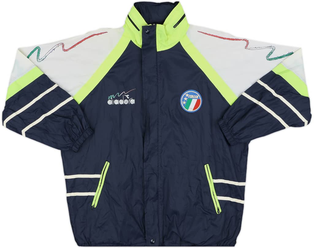 1990 Italy Diadora Hooded Rain Jacket - 8/10 - (S)
