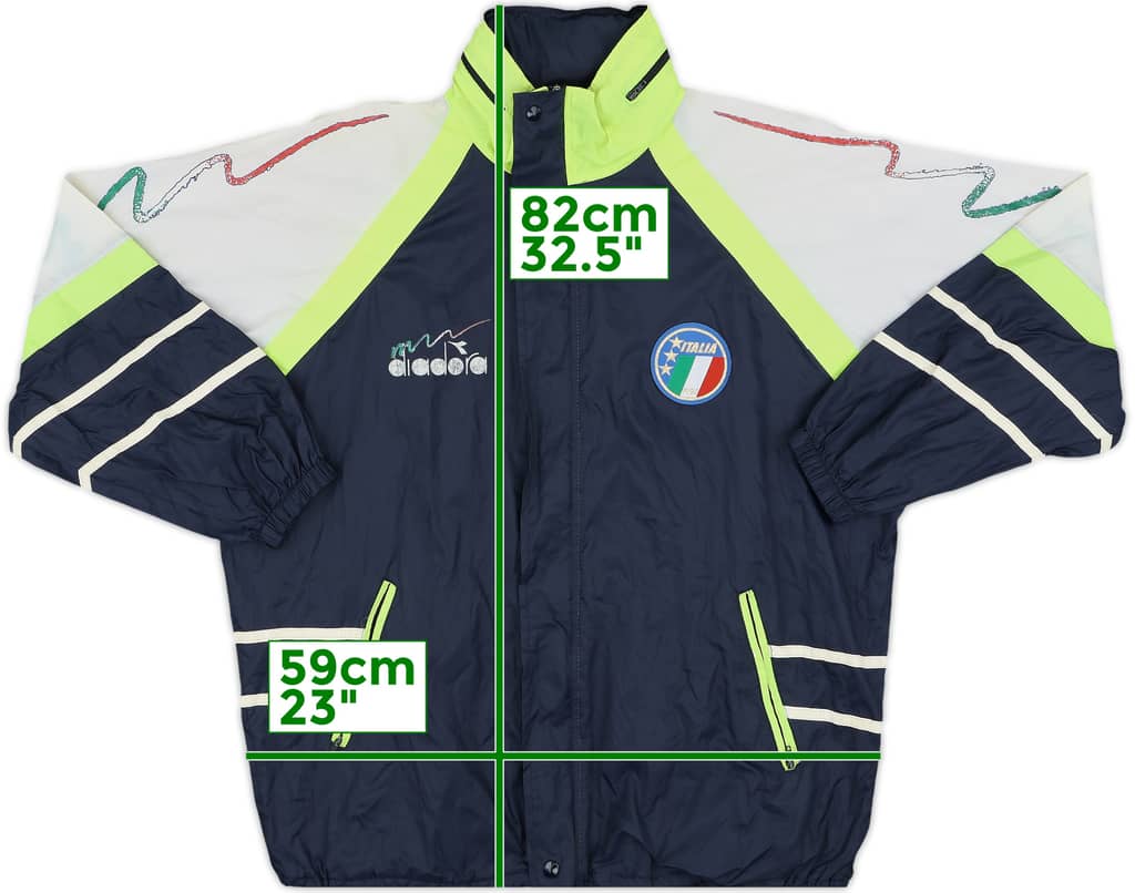 1990 Italy Diadora Hooded Rain Jacket - 8/10 - (S)