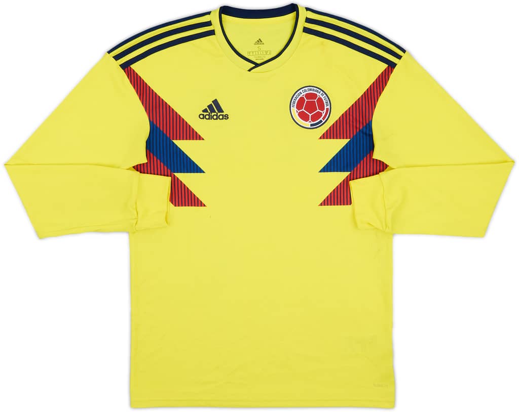 2018-19 Colombia Home L/S Shirt - 6/10 - (S)