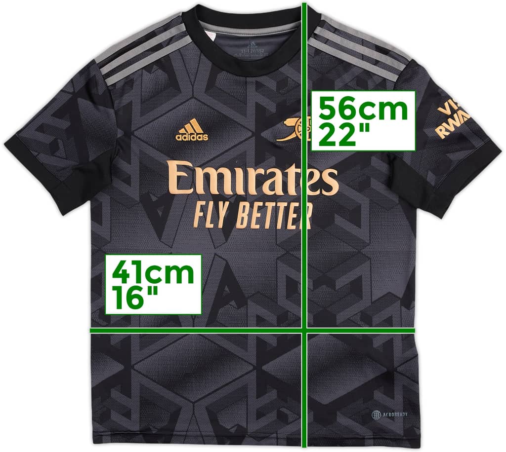 2022-23 Arsenal Away Shirt - 8/10 - (M.Boys)