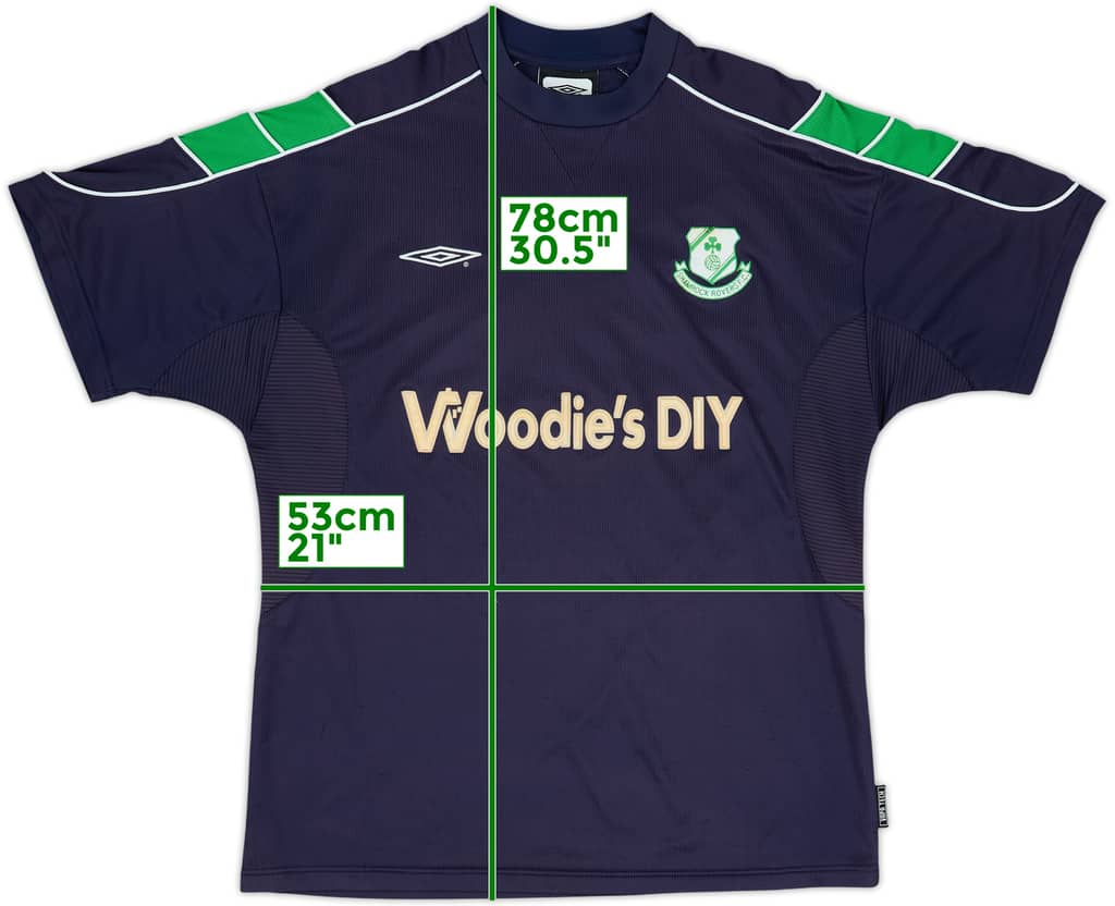 2001-02 Shamrock Rovers Away Shirt - 7/10 - (L)