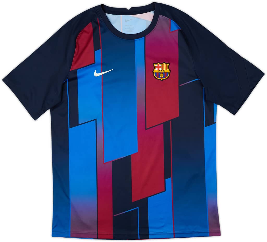 2021-22 Barcelona Nike Training Shirt - 9/10 - (L)