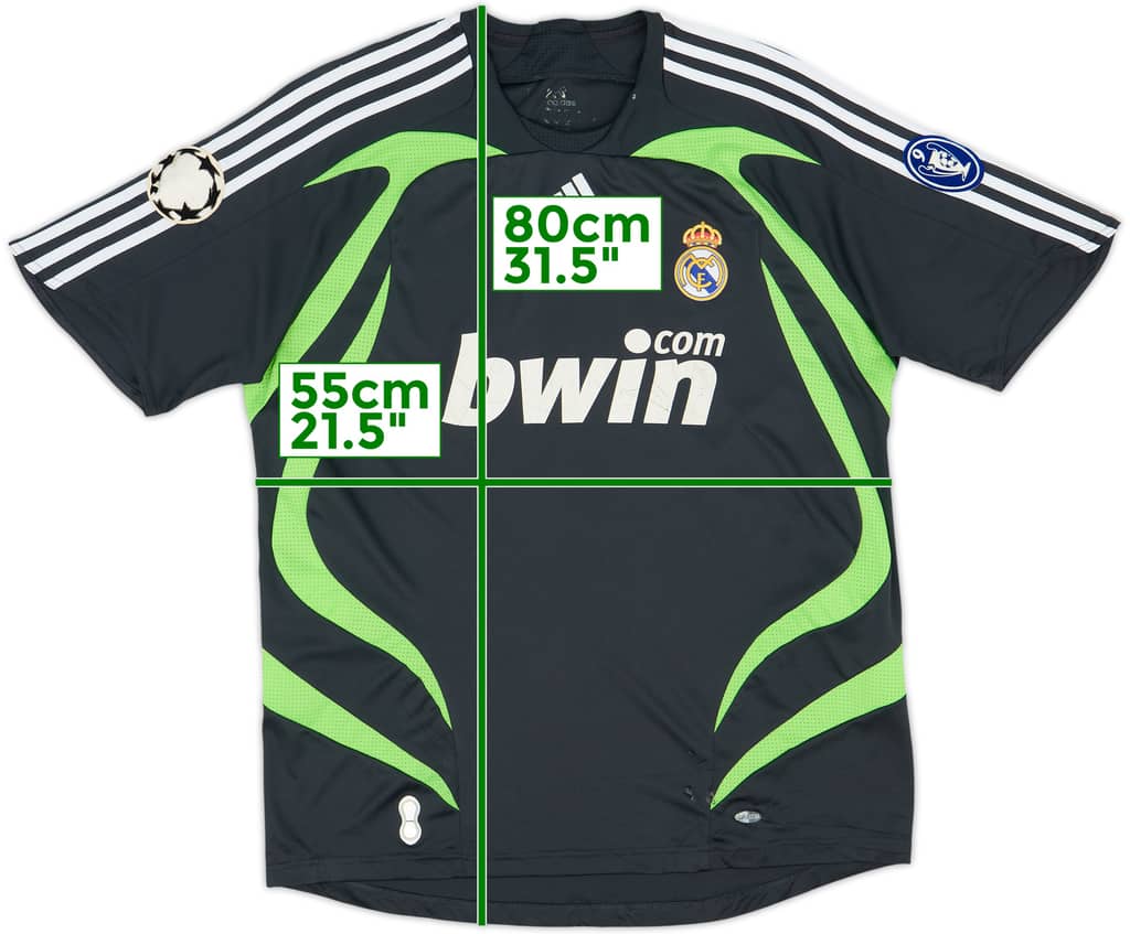 2007-08 Real Madrid CL Third Shirt - 5/10 - (L)