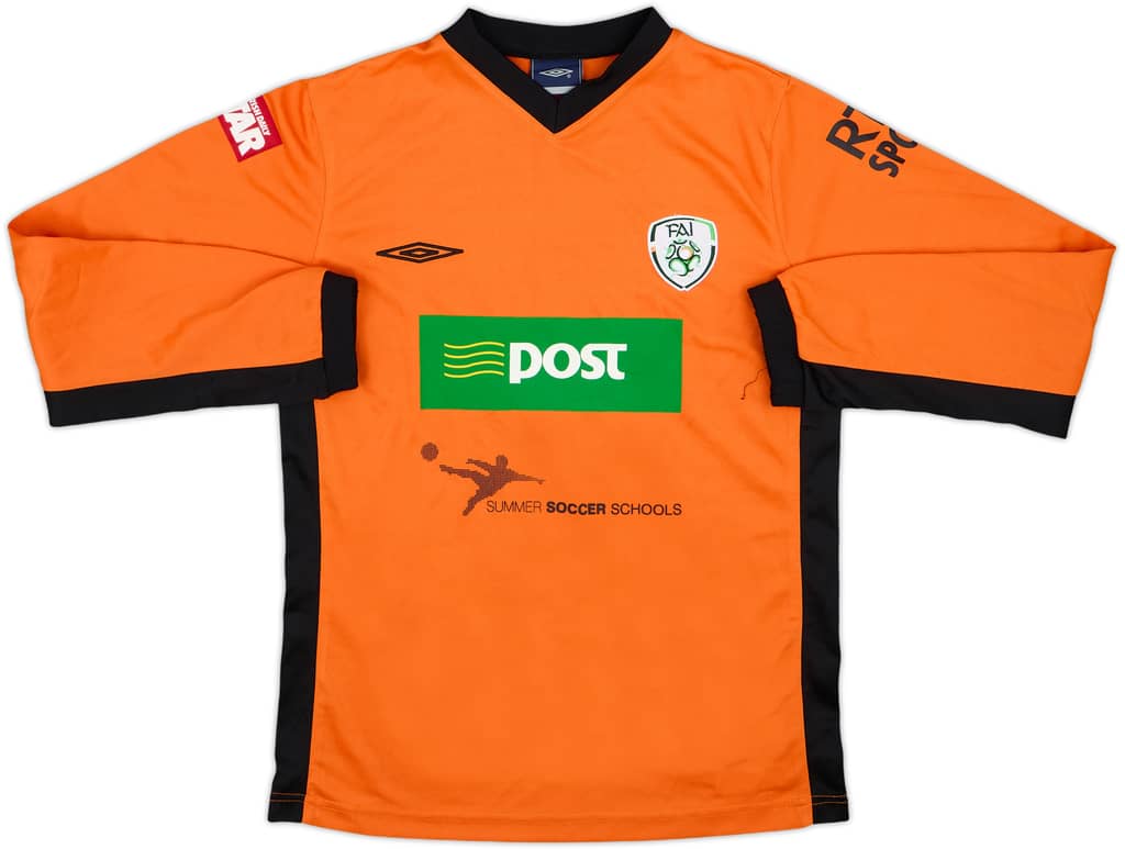 2007-08 Ireland Umbro 'Summer Soccer School' GK Training Shirt - 8/10 - (XL.Boys)