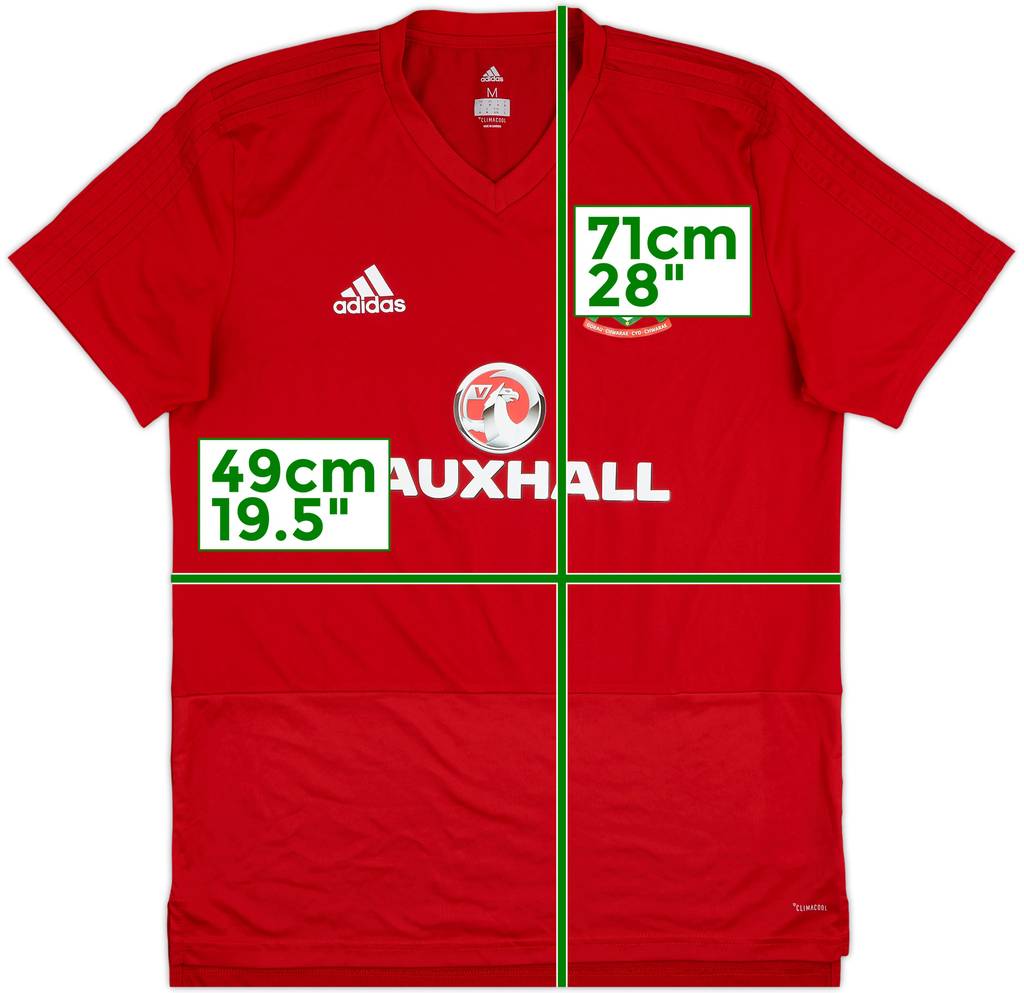 2018-19 Wales adidas Training Shirt - 10/10 - (M)