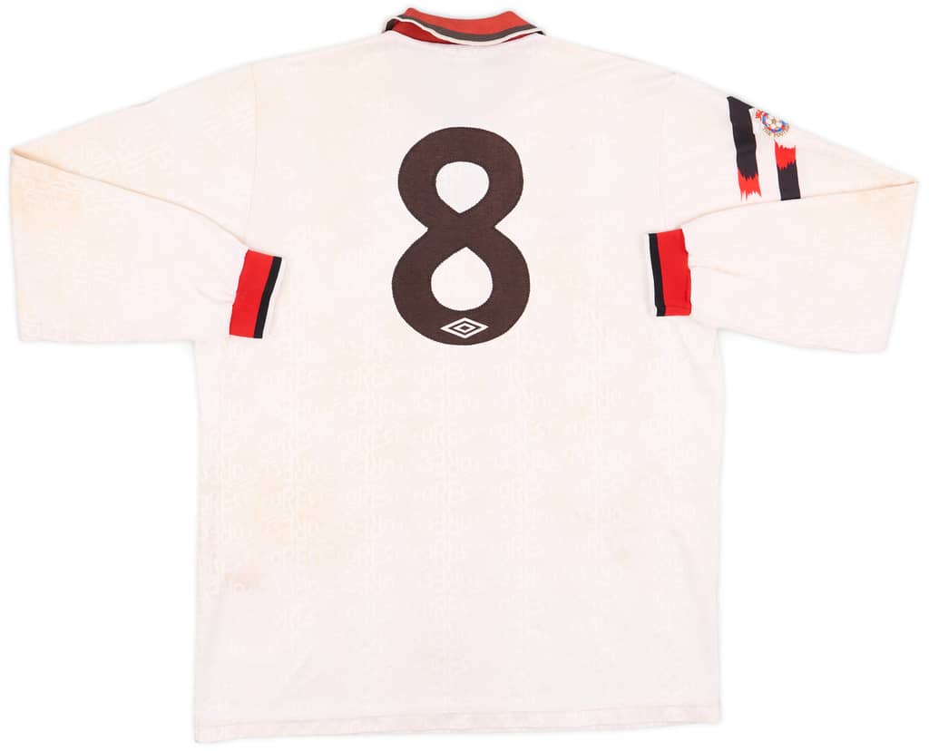 1991-92 Nottingham Forest Match Issue Away L/S Shirt #8