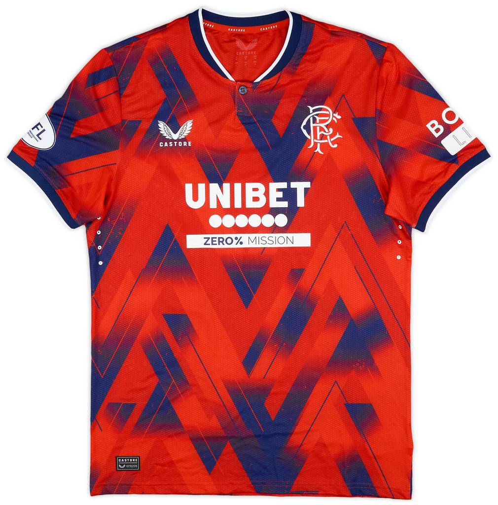 2023-24 Rangers Match Issue Fourth Shirt King #38