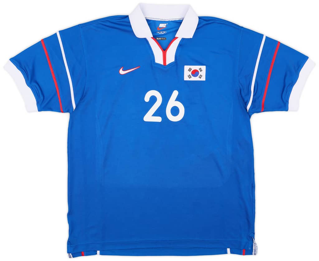 2000-01 South Korea Match Issue Away Shirt J Y Kim #26