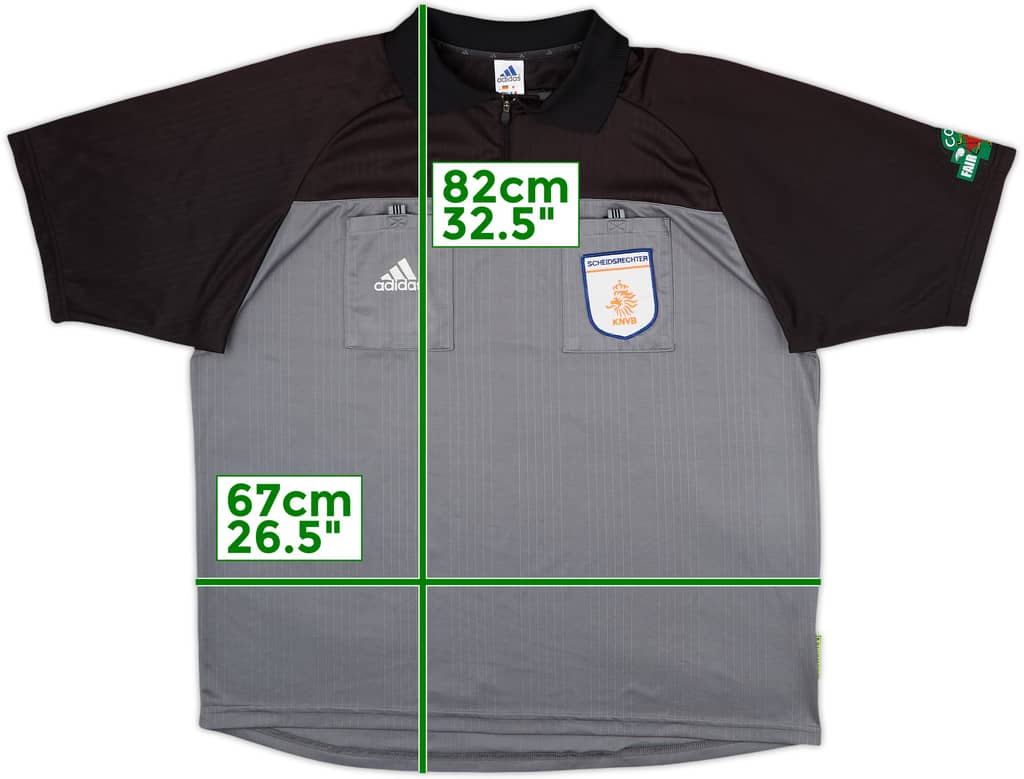 1990s Netherlands adidas Referee L/S Shirt - 9/10 - (XXL)