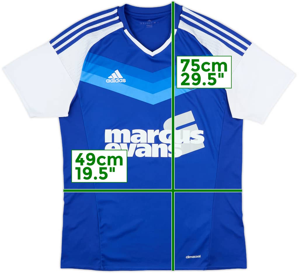 2016-17 Ipswich Home Shirt - 9/10 - (M)