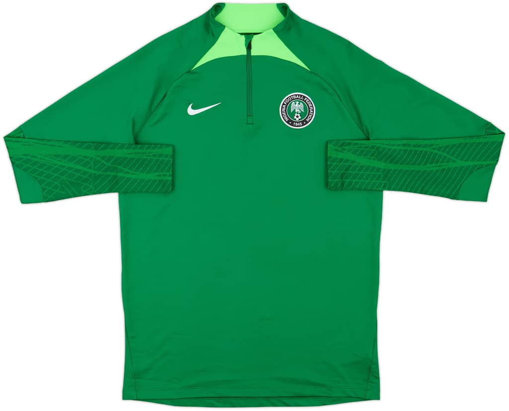 2022-23 Nigeria Nike 1/4 Zip Training Top - 10/10 - (M)