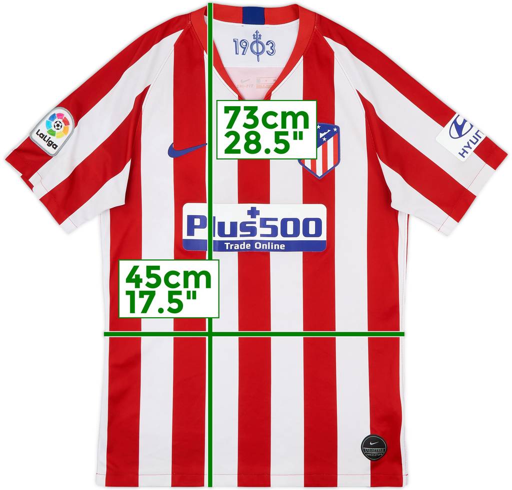 2019-20 Atletico Madrid Home Shirt - 5/10 - (S)