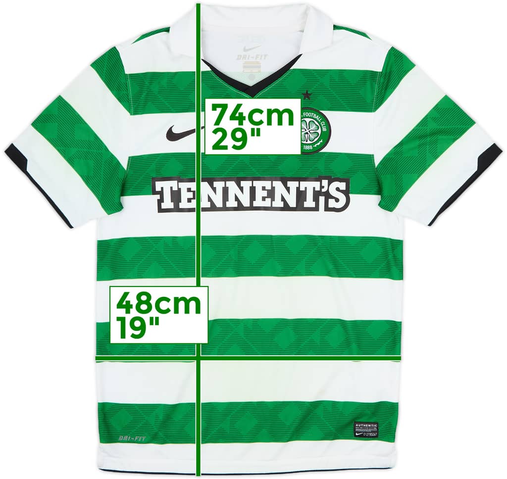 2010-12 Celtic Home Shirt - 5/10 - (S)