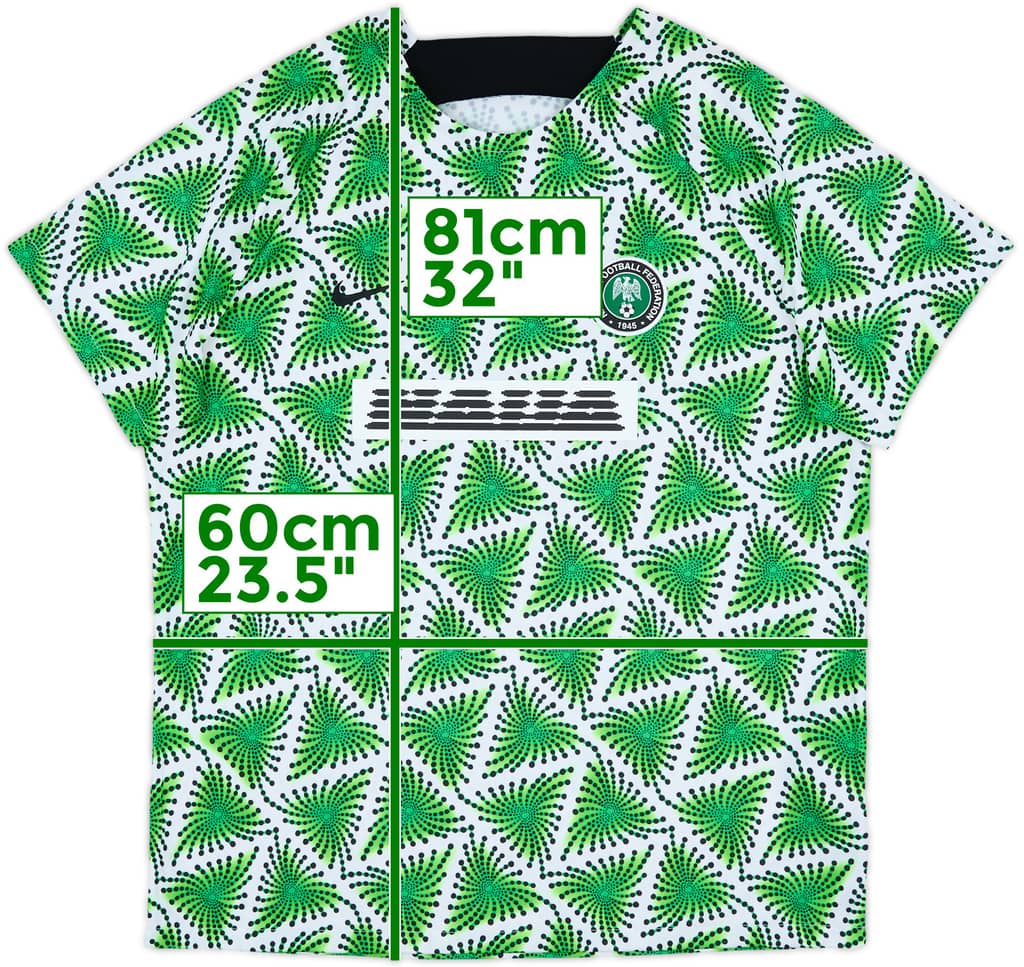2022-23 Nigeria Nike Pre-Match Training Shirt - 8/10 - (XXL)