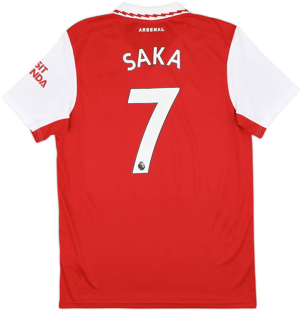 2022-23 Arsenal Home Shirt Saka #7 - 8/10 - (S)