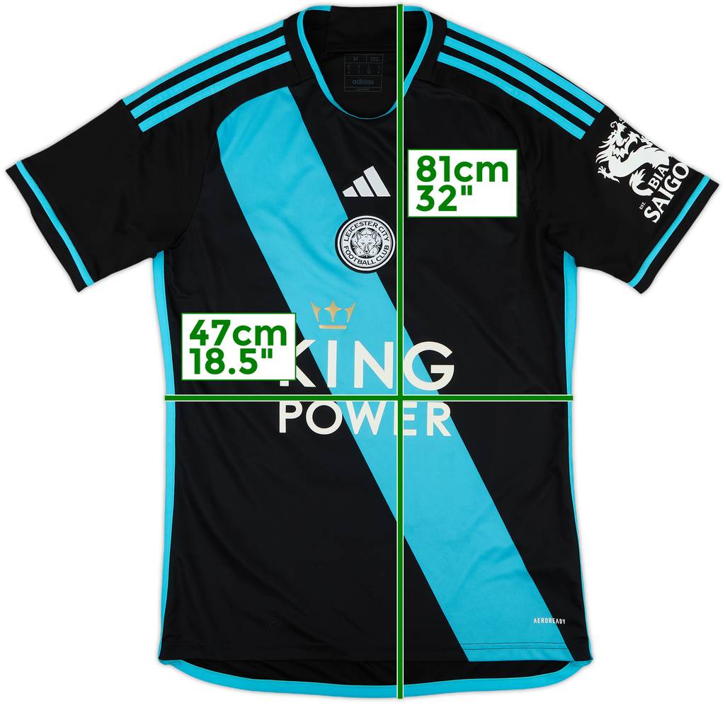 2023-24 Leicester Away Shirt - 8/10 - (M)