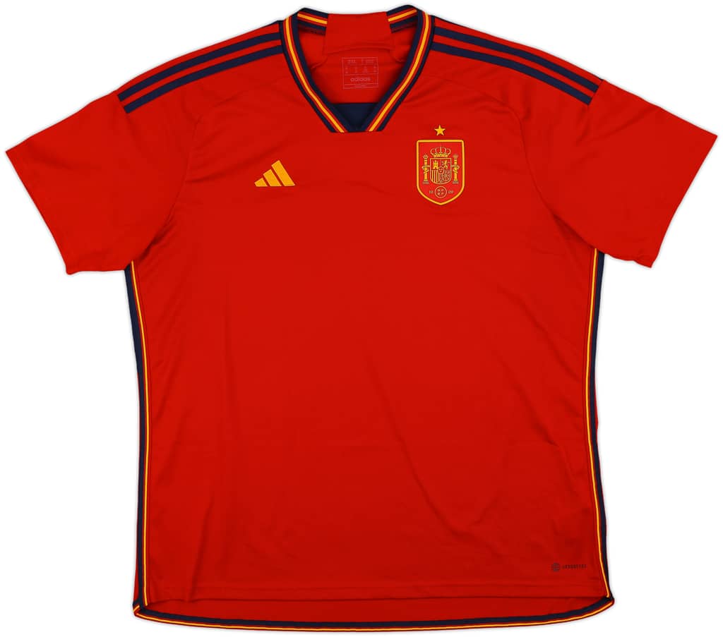 2022-23 Spain Home Shirt - 10/10 - (XXL)