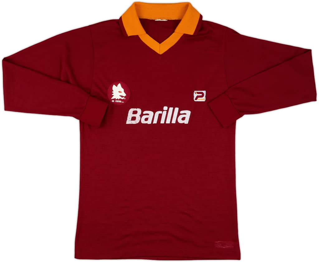 1982-83 Roma Home L/S Shirt - 7/10 - (S)